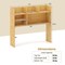Desktop Bookshelf with Adjustable Shelves Open Compartment 37 Inch
